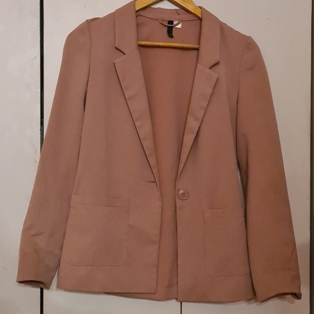 H&M dusty sz 2 blazer with pockets
